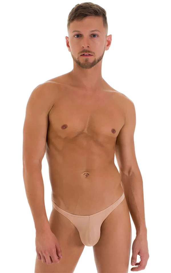 M77 - Mens Micro Pouch Swimsuit Thong - Solid Sheer Semi Sheer - Image 22