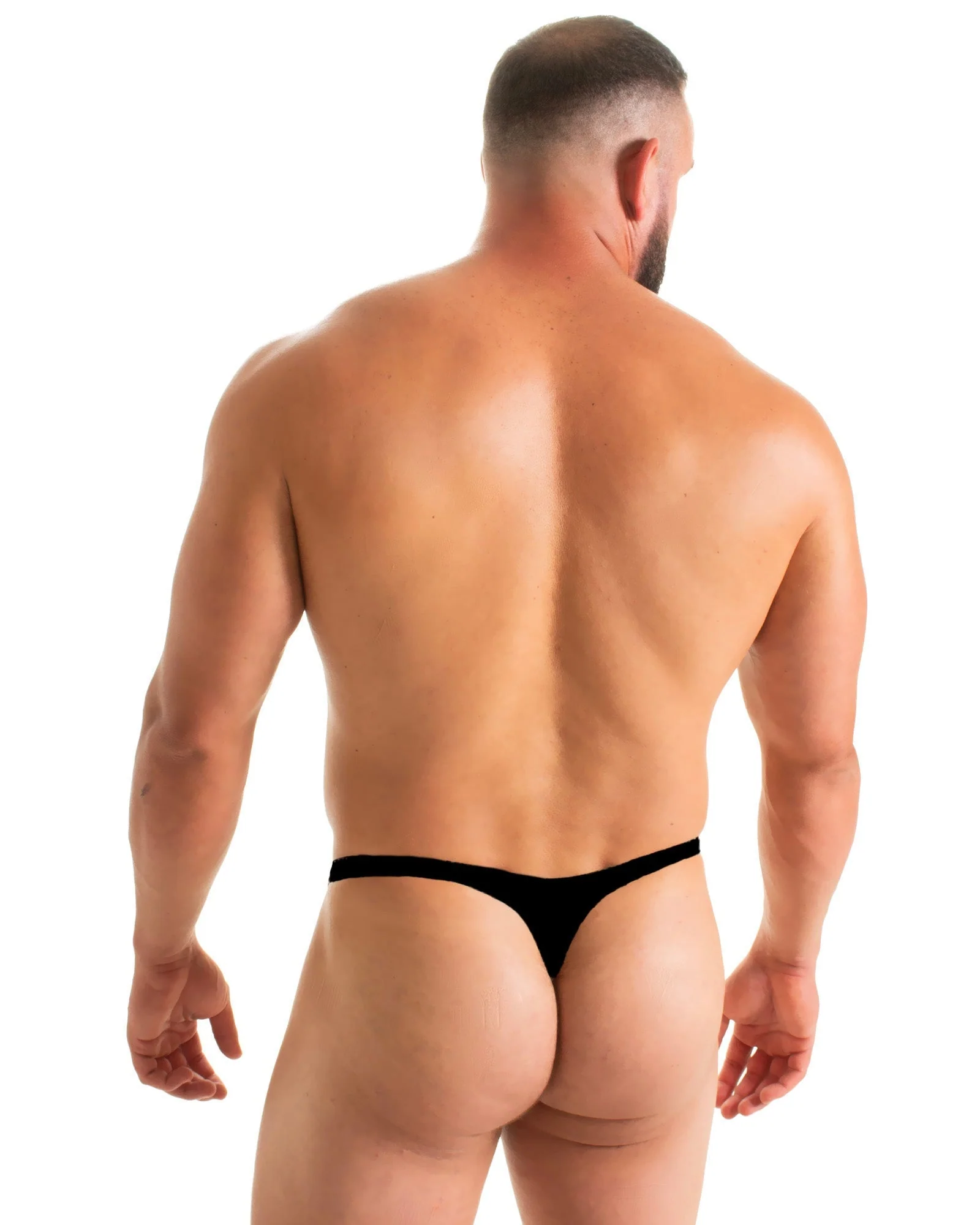 M77Q - Mens Micro Pouch Swimsuit Thong with Quick Release Hook - Prints - Image 13