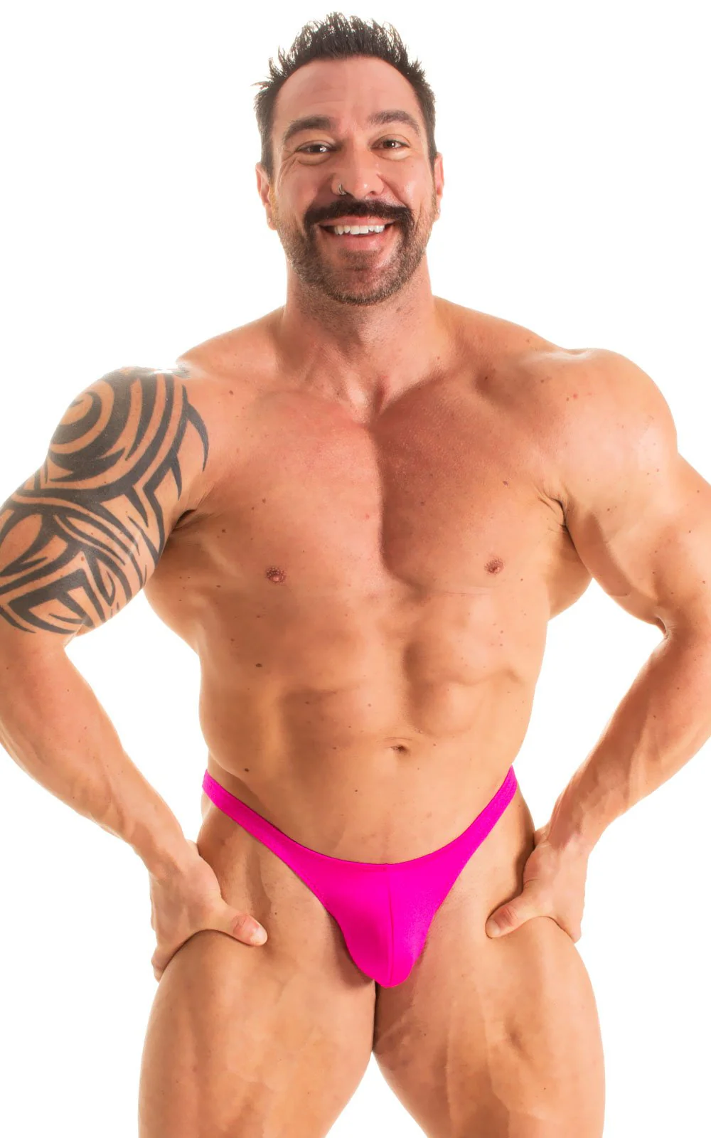 M79POS - Mens Posing Suit   Fitted Pouch   Puckered Back - Solids - Image 5