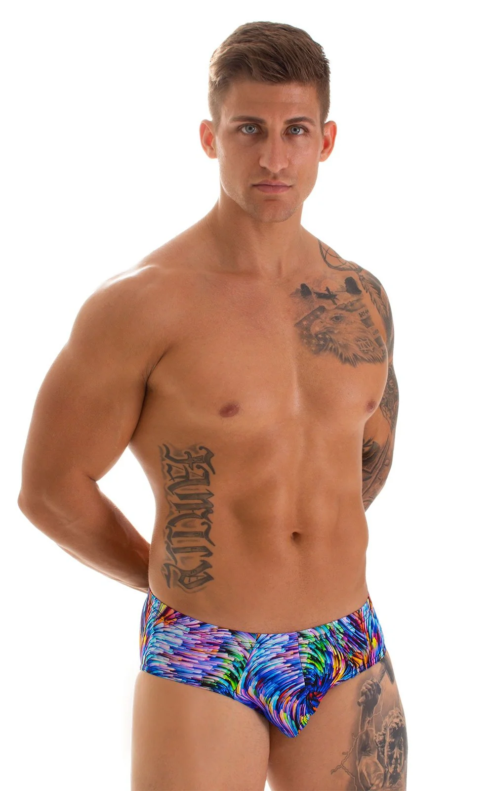 M88 - Mens Pouch Brief Swimsuit - Prints - Image 4