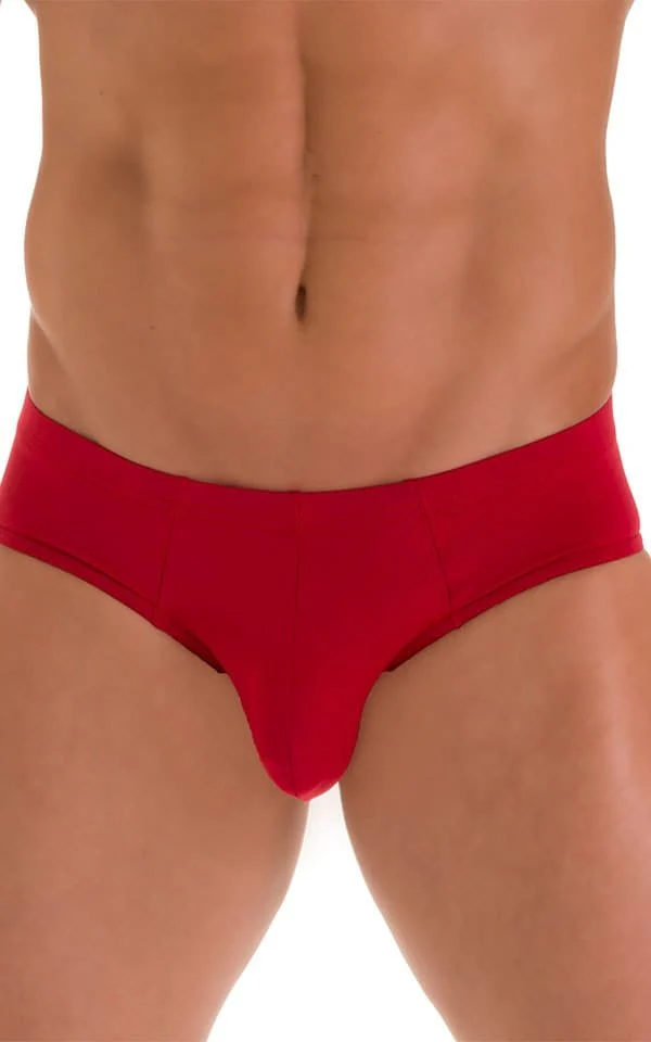 M88 - Mens Pouch Brief Swimsuit - Solid Sheer Semi Sheer - Image 3