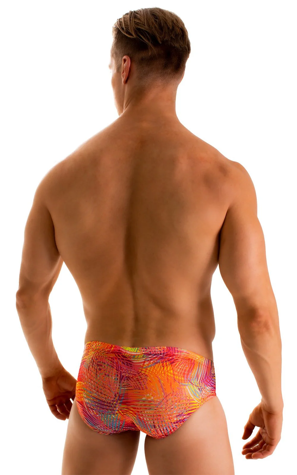 M88 - Mens Pouch Brief Swimsuit - Tan Through - Image 11