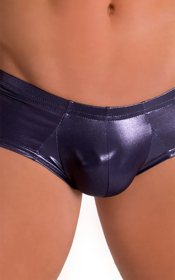 M71 - Mens Pouch Enhanced Micro Square Cut Swim Trunks - Metallics - Image 10