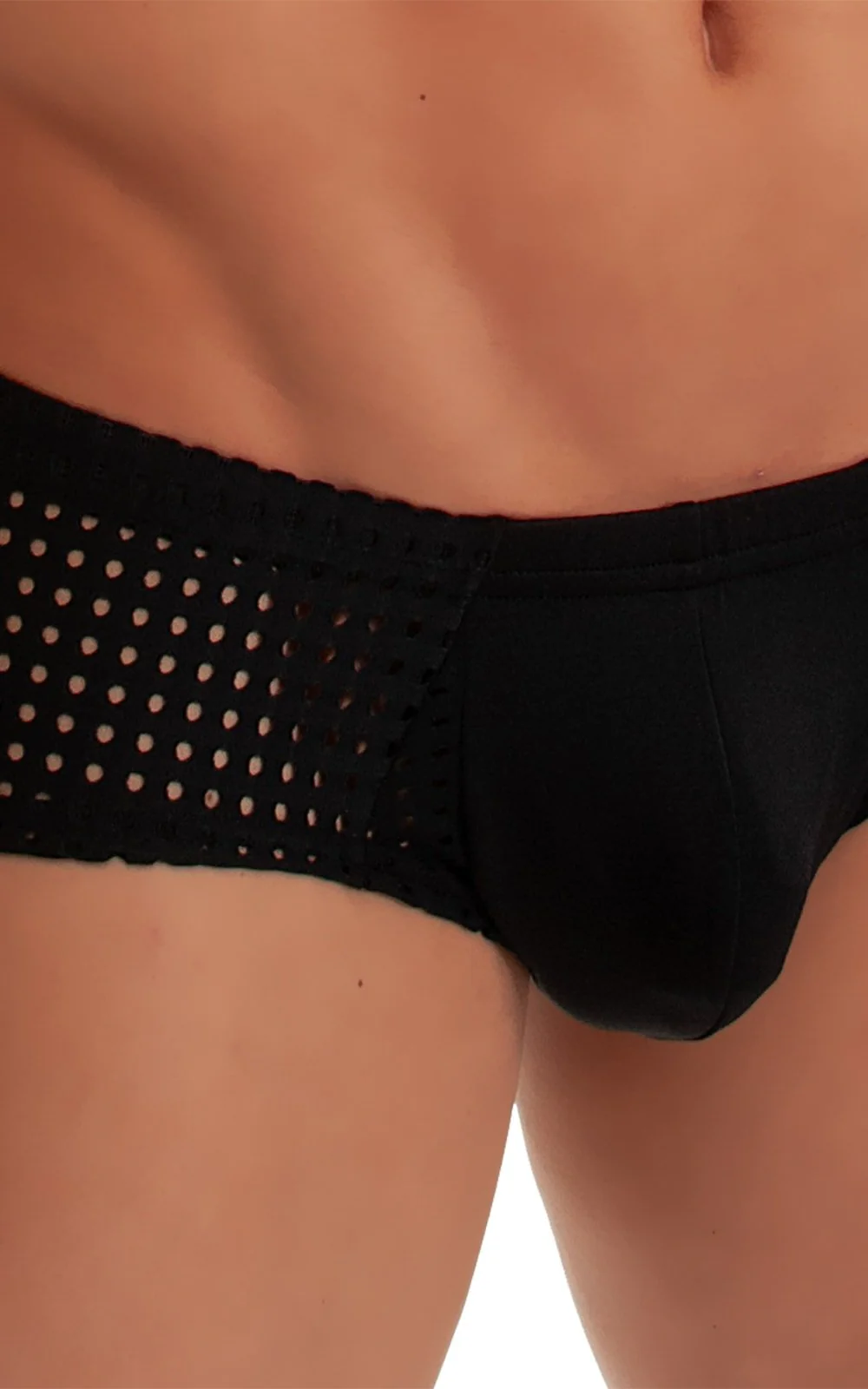 M71 - Mens Pouch Enhanced Micro Square Cut Swim Trunks - Solids - Image 10