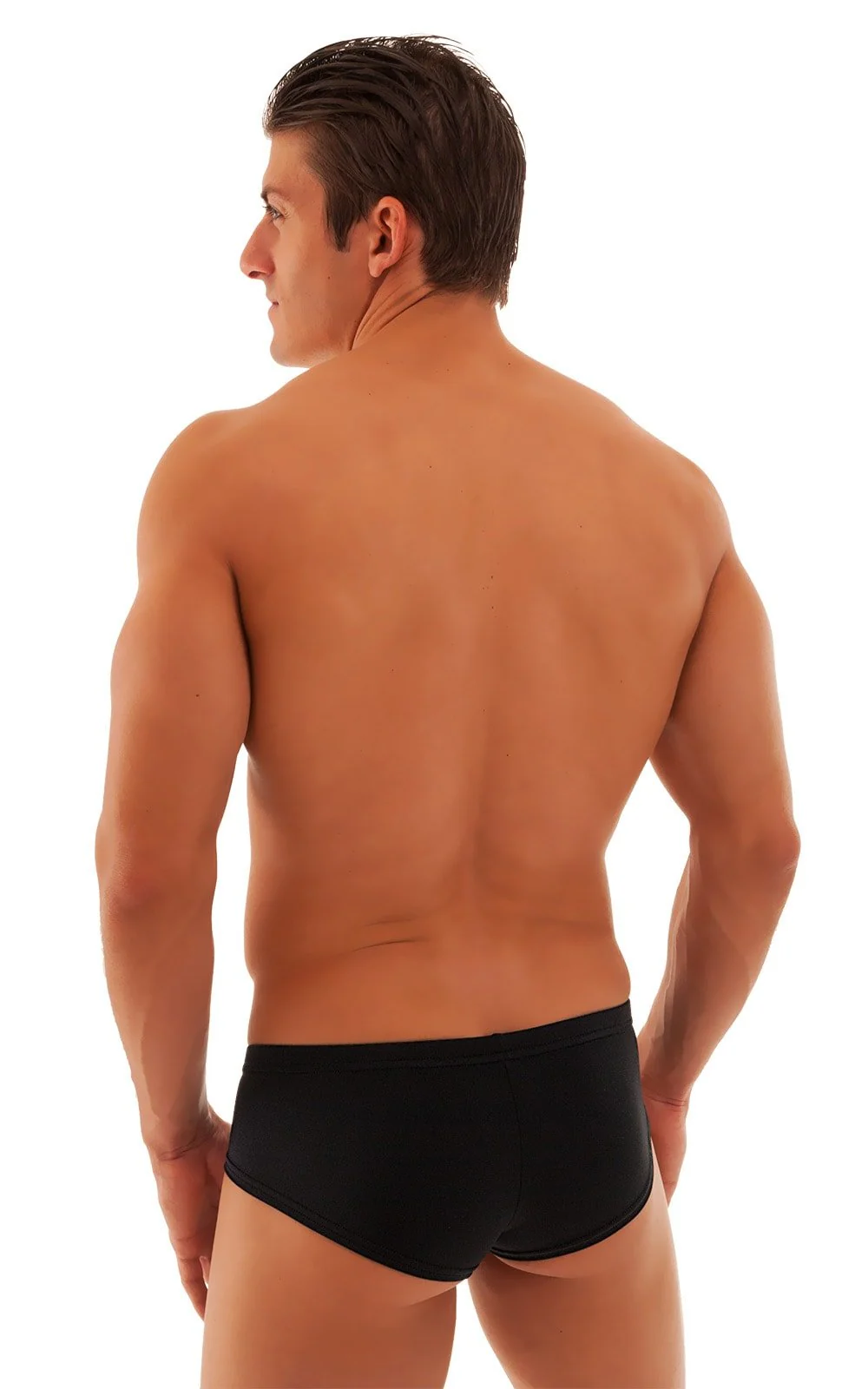 M71 - Mens Pouch Enhanced Micro Square Cut Swim Trunks - Solids - Image 14