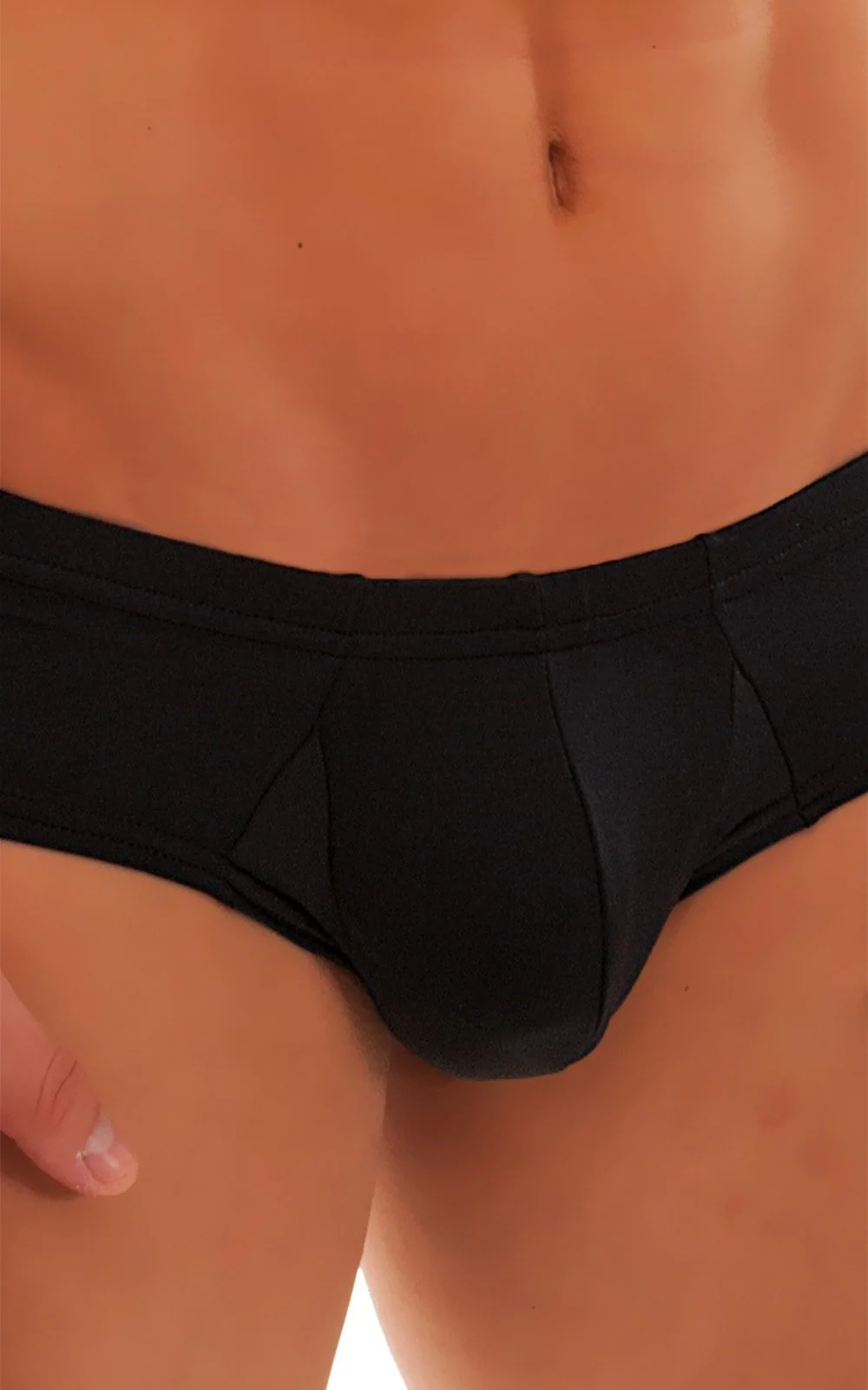 M71 - Mens Pouch Enhanced Micro Square Cut Swim Trunks - Solids - Image 15