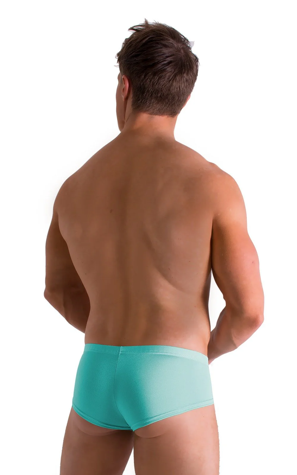 M71 - Mens Pouch Enhanced Micro Square Cut Swim Trunks - Solids - Image 21