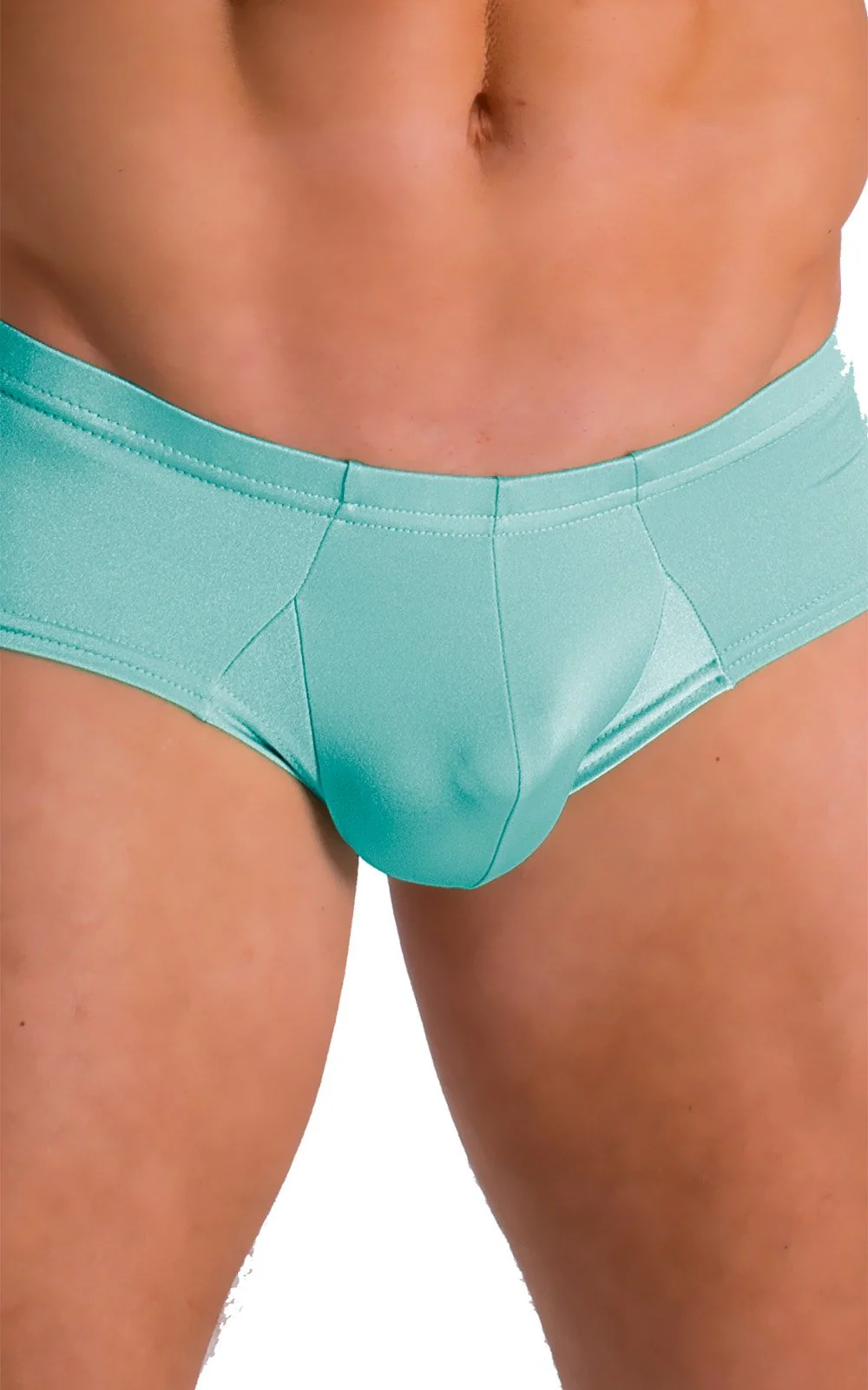 M71 - Mens Pouch Enhanced Micro Square Cut Swim Trunks - Solids - Image 22