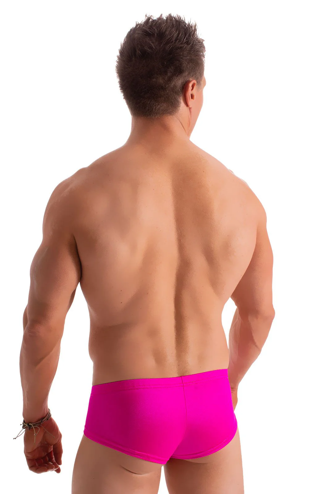 M71 - Mens Pouch Enhanced Micro Square Cut Swim Trunks - Solids - Image 29