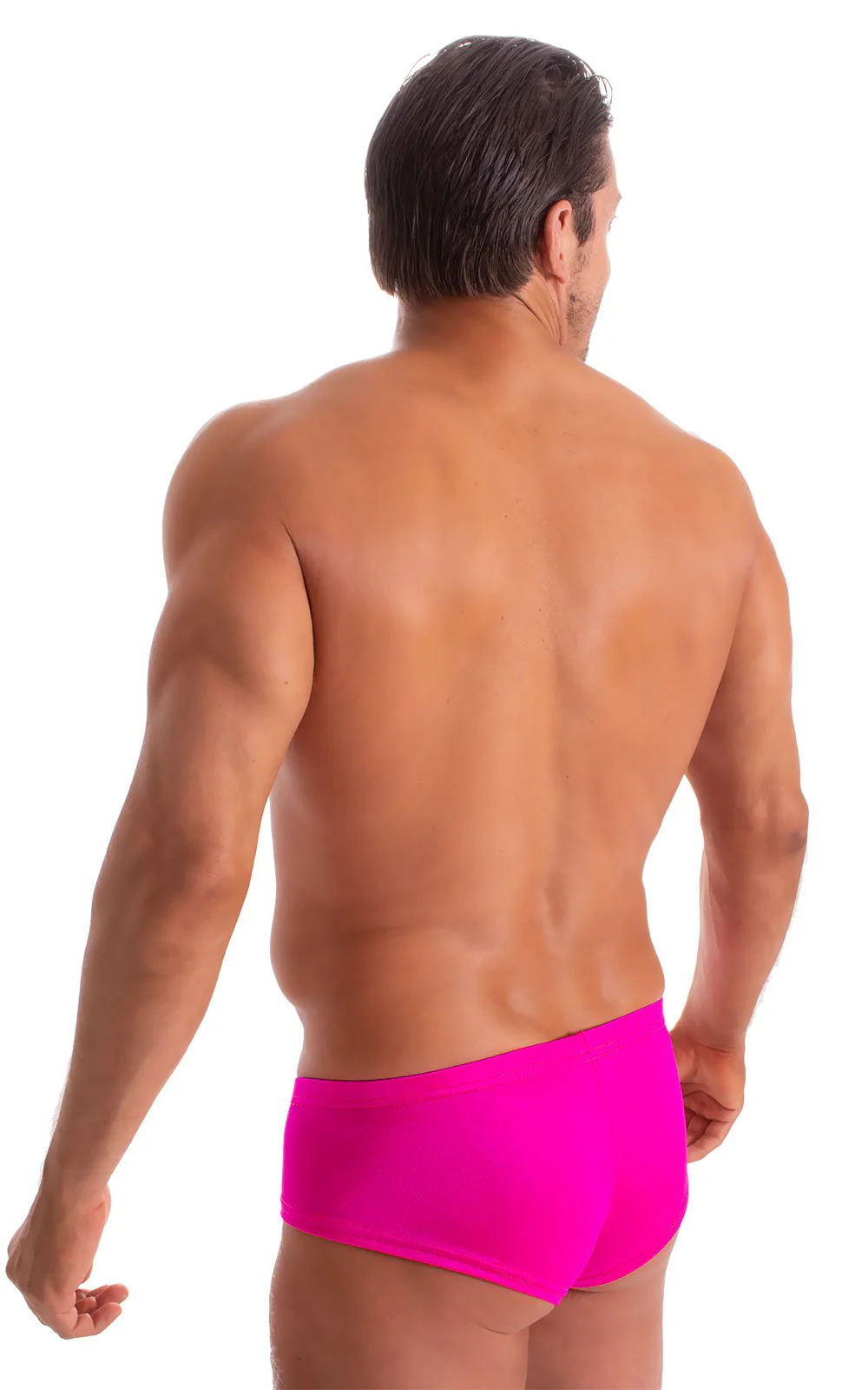 M71 - Mens Pouch Enhanced Micro Square Cut Swim Trunks - Solids - Image 31