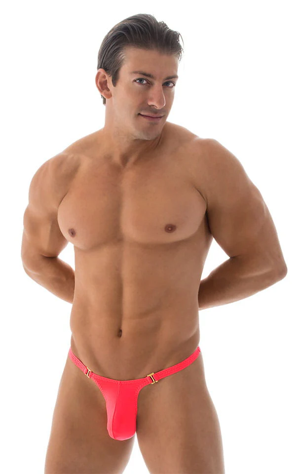 M65 - Mens Quick Release Thong Bravura Pouch - Solid Sheer Semi Sheer - Image 3