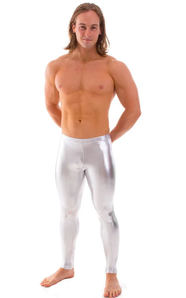 A4M - Mens Regular Waist  Leggings - Metallics - Image 10