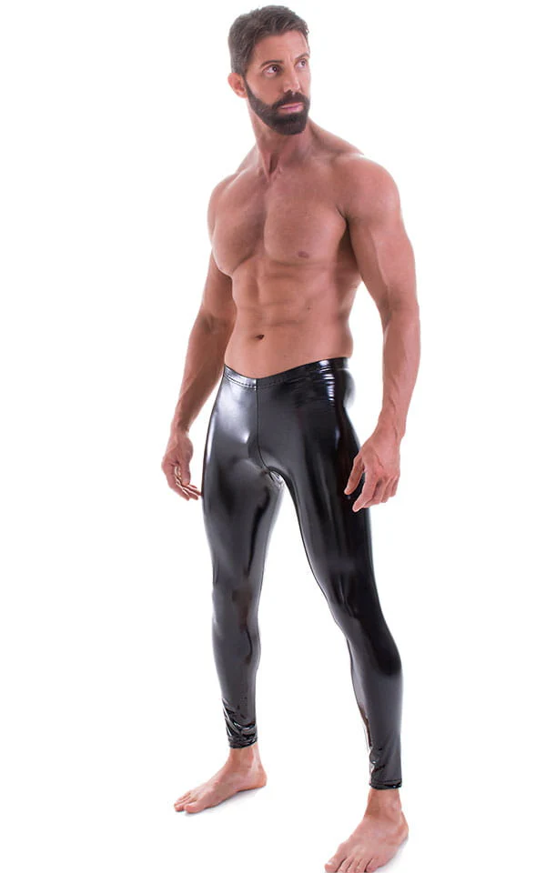 A4M - Mens Regular Waist  Leggings - Metallics - Image 15