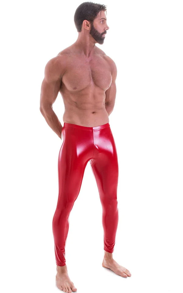 A4M - Mens Regular Waist  Leggings - Metallics - Image 18