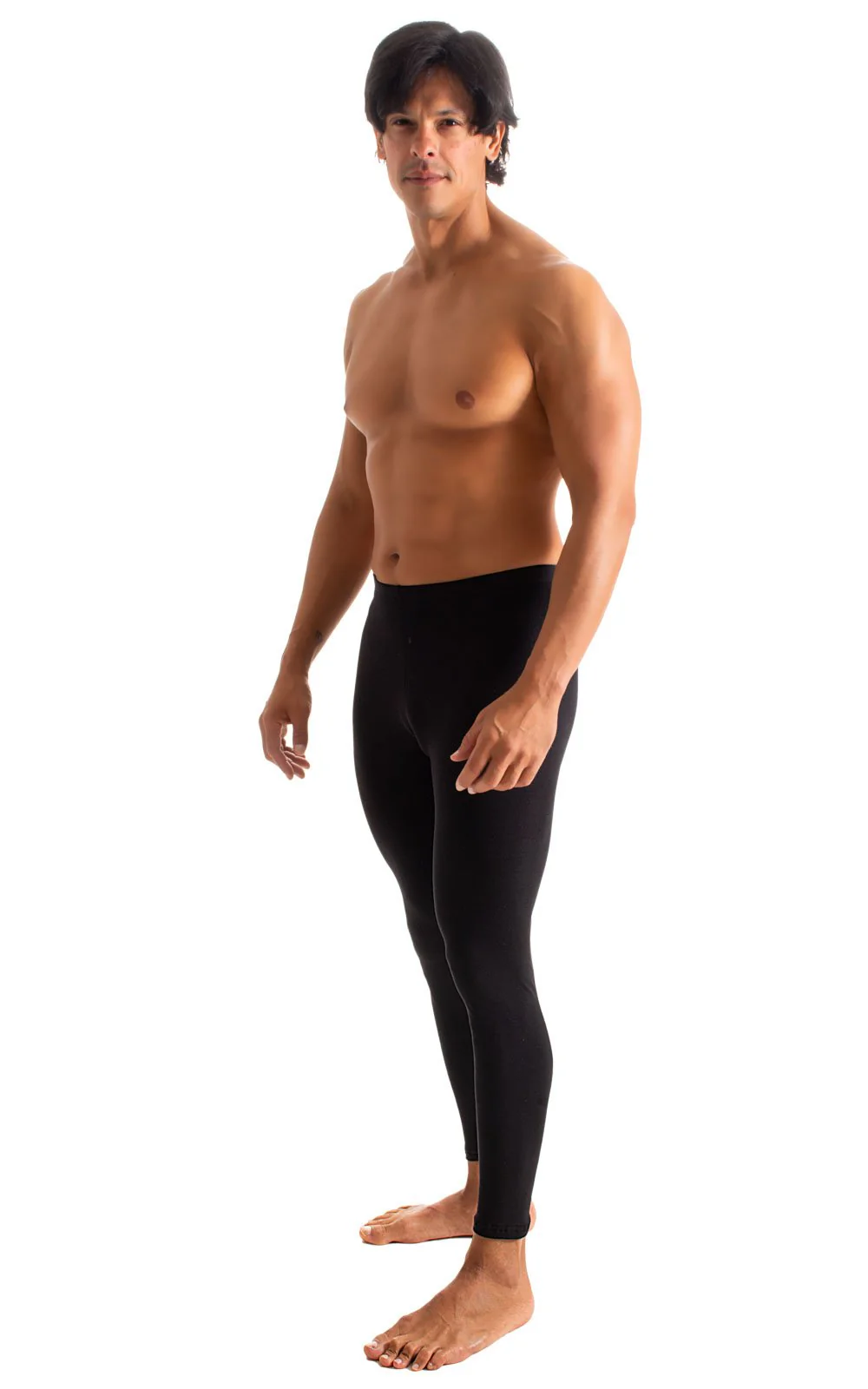 A4M - Mens Regular Waist  Leggings - Solids - Image 12