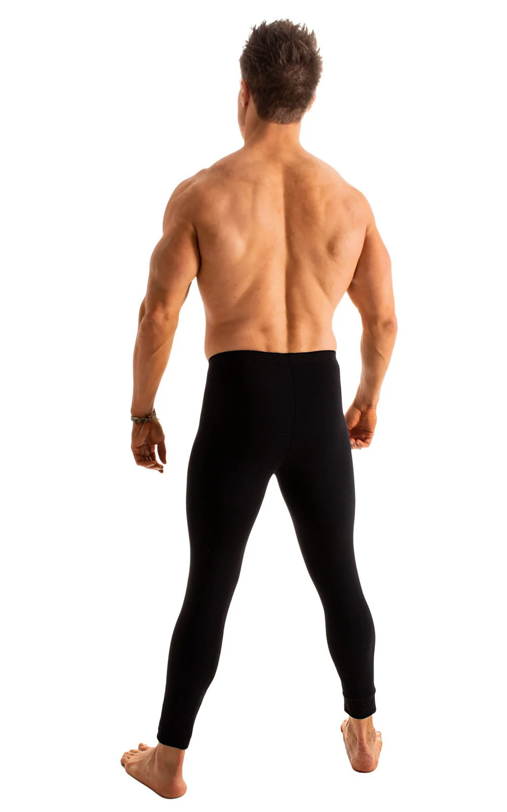 A4M - Mens Regular Waist  Leggings - Solids - Image 15