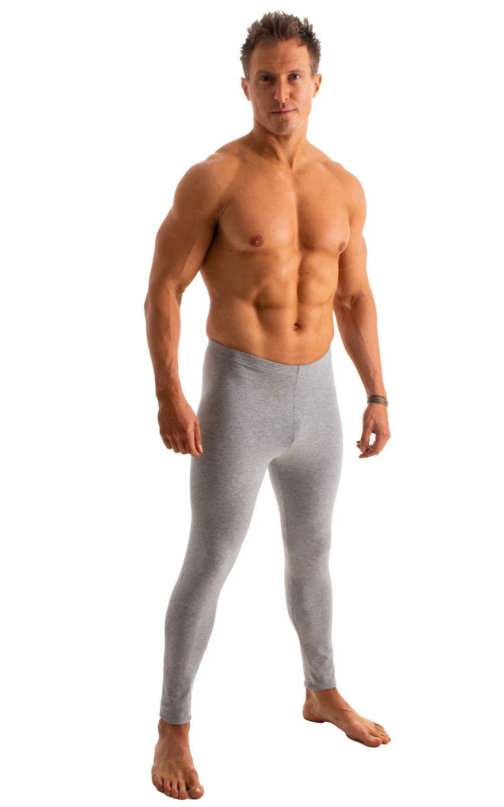 A4M - Mens Regular Waist  Leggings - Solids - Image 3
