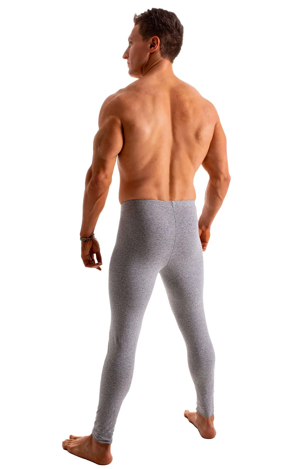 A4M - Mens Regular Waist  Leggings - Solids - Image 4