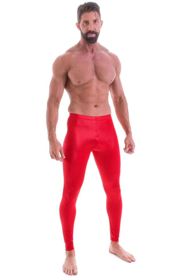 A4M - Mens Regular Waist  Leggings - Wet Look - Image 9