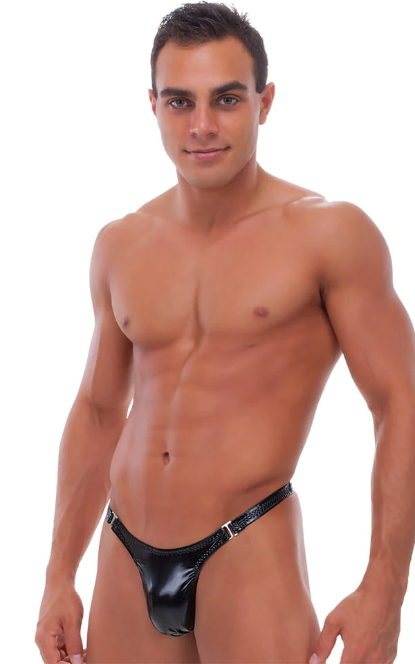 M32 - Mens Review Stripper Thong - Metallics - Image 9