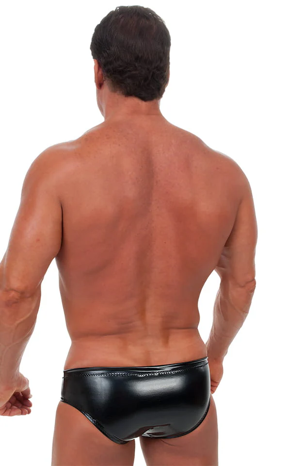 M36 - Mens Rivera Swimsuit Brief - Wet Look - Image 5