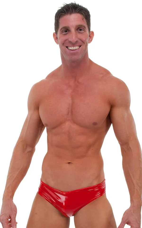 M36 - Mens Rivera Swimsuit Brief - Wet Look - Image 8