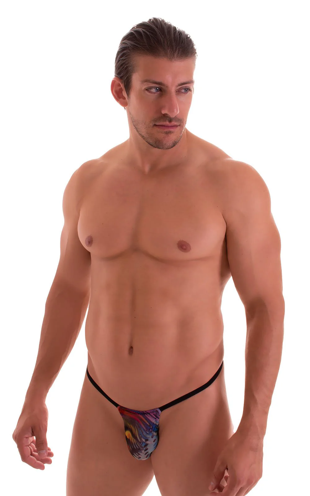 M46 - Mens Roman G String Bikini - Mesh - Image 5