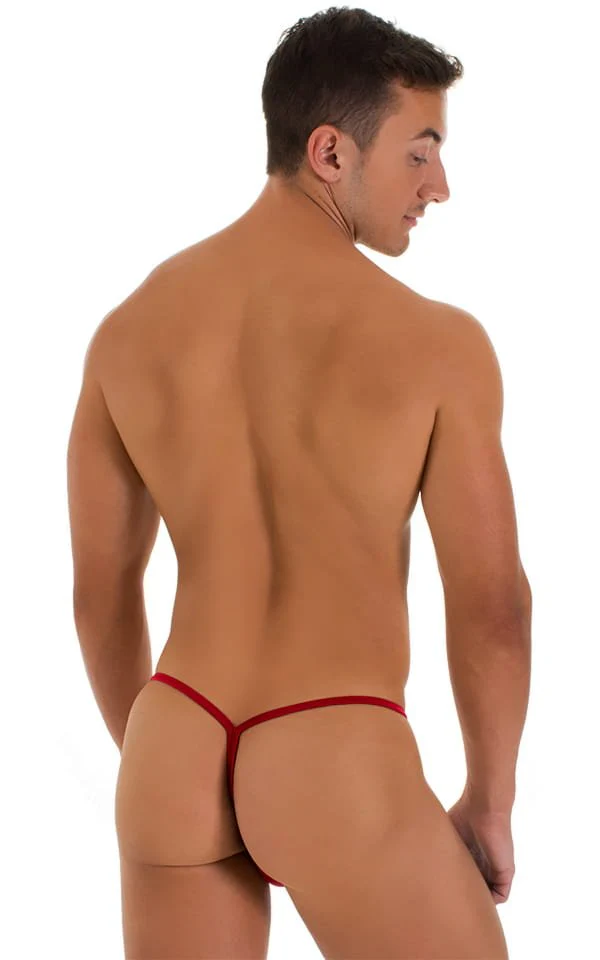 M46 - Mens Roman G String Bikini - Solid Sheer Semi Sheer - Image 21