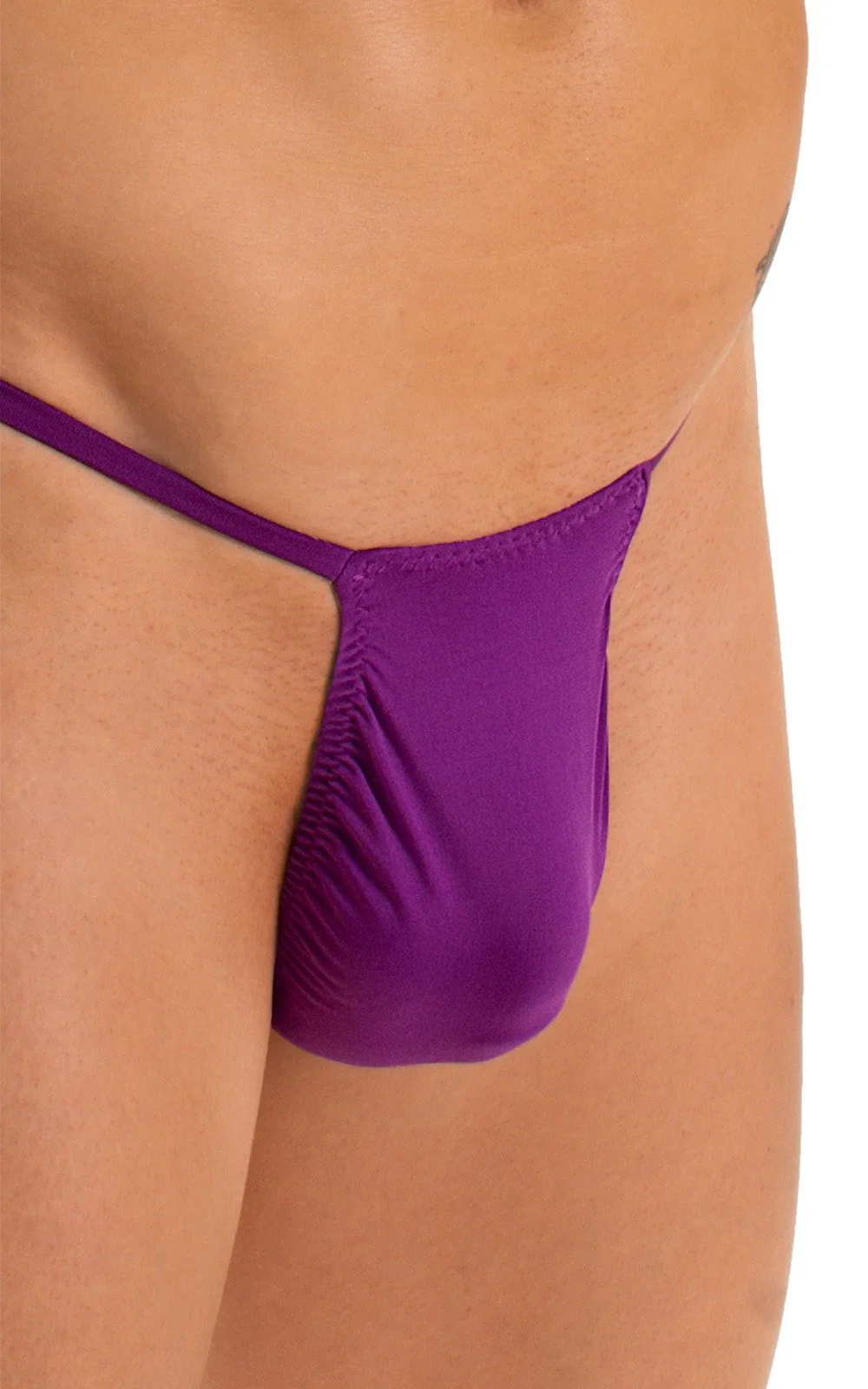 M46 - Mens Roman G String Bikini - Solid Sheer Semi Sheer - Image 29