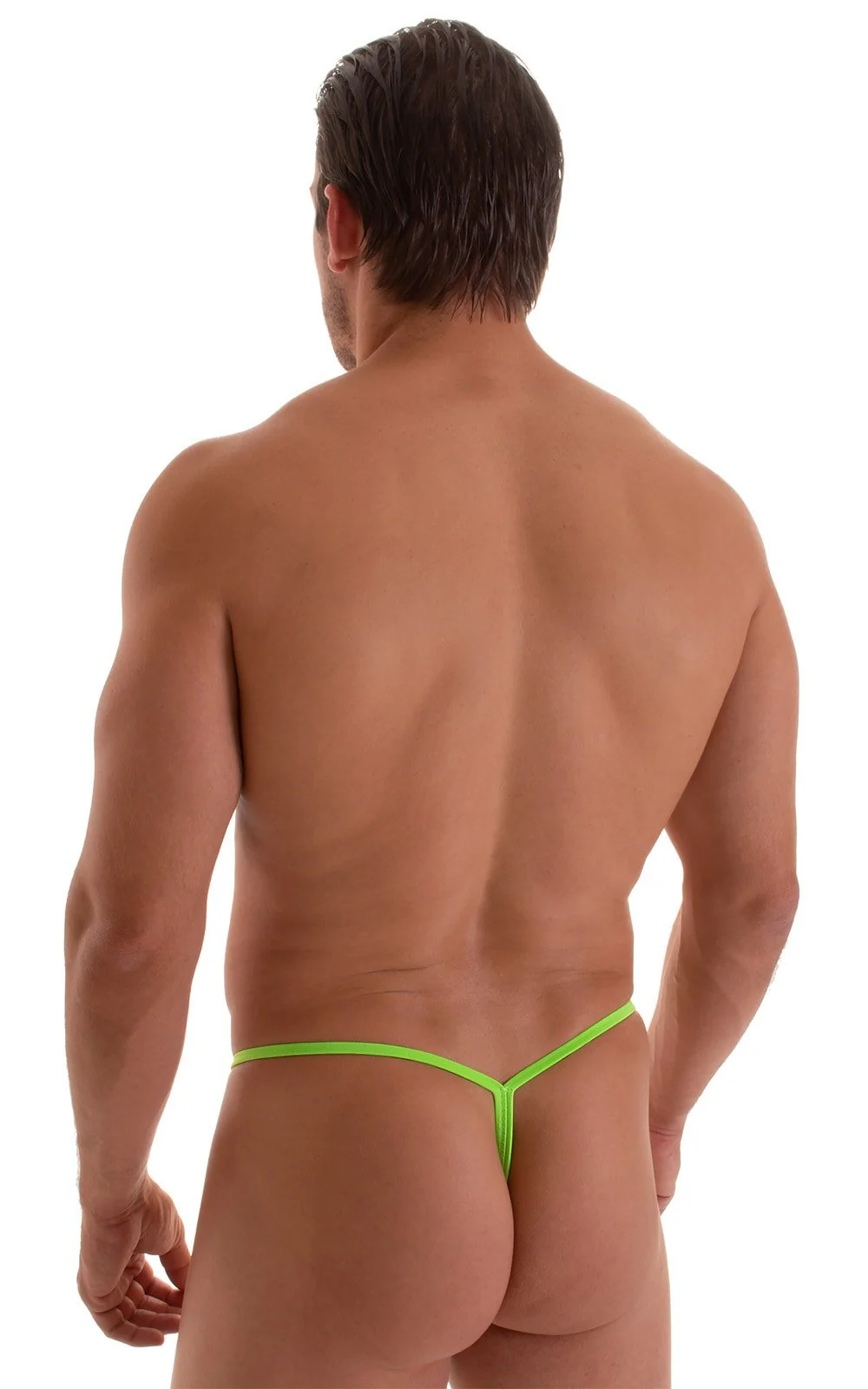 M46 - Mens Roman G String Bikini - Solid Sheer Semi Sheer - Image 5