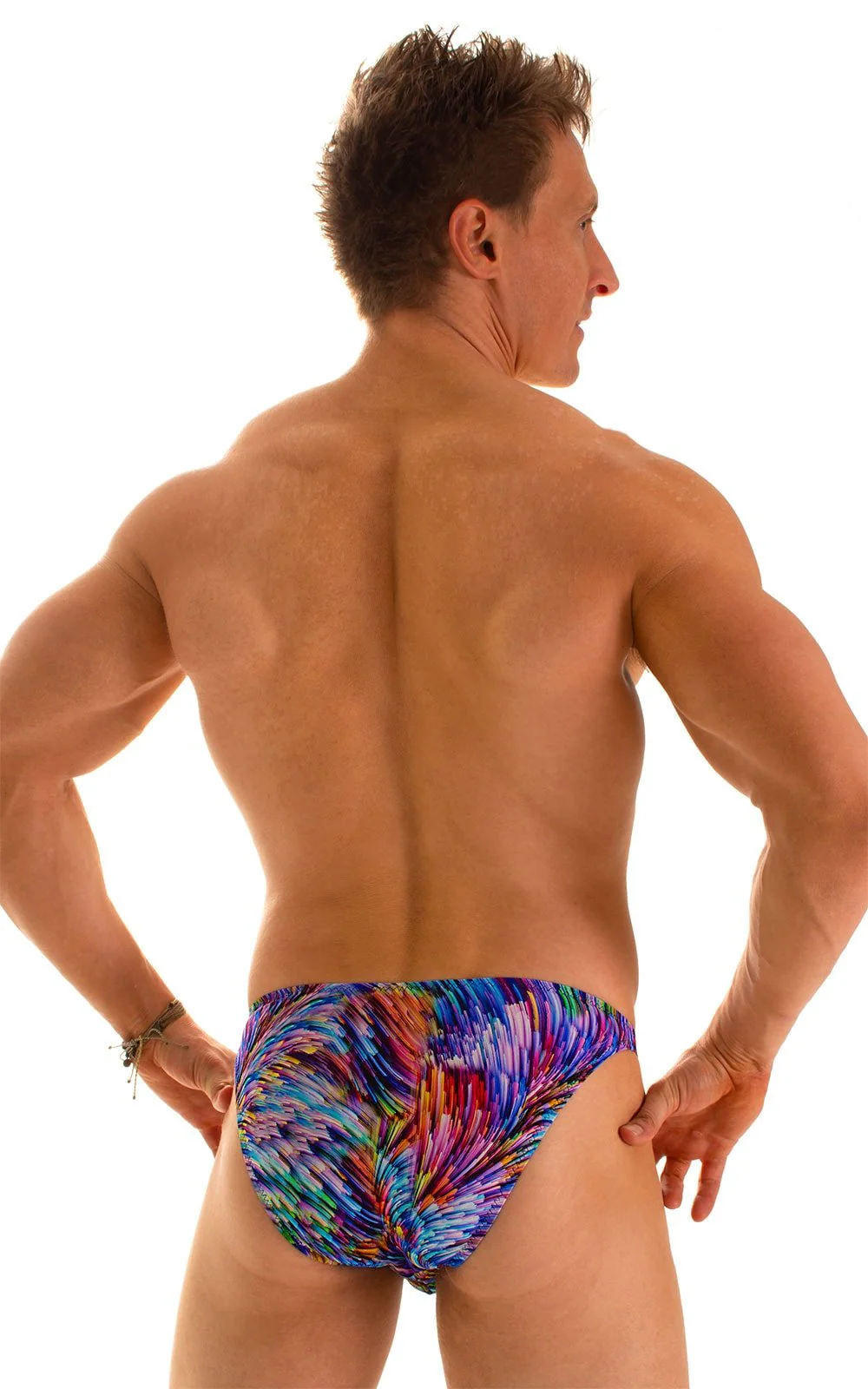 M26 - Mens Seamless Pouch Bikini - Prints - Image 18
