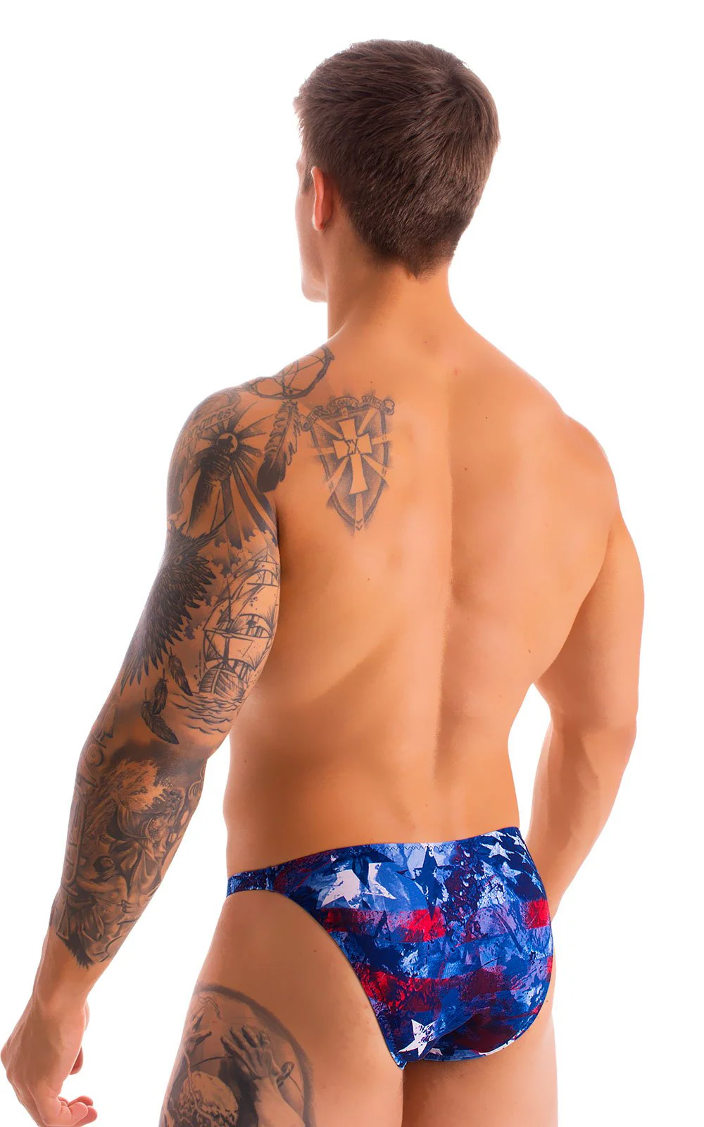 M26 - Mens Seamless Pouch Bikini - Prints - Image 33