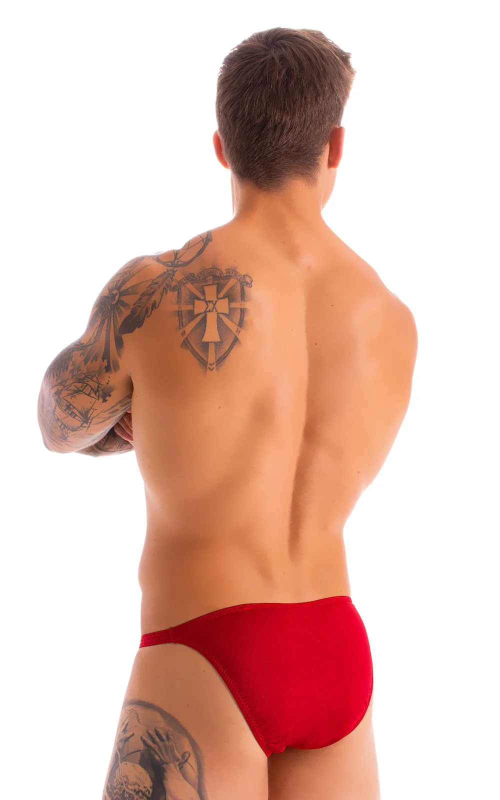 M26 - Mens Seamless Pouch Bikini - Solids - Image 33