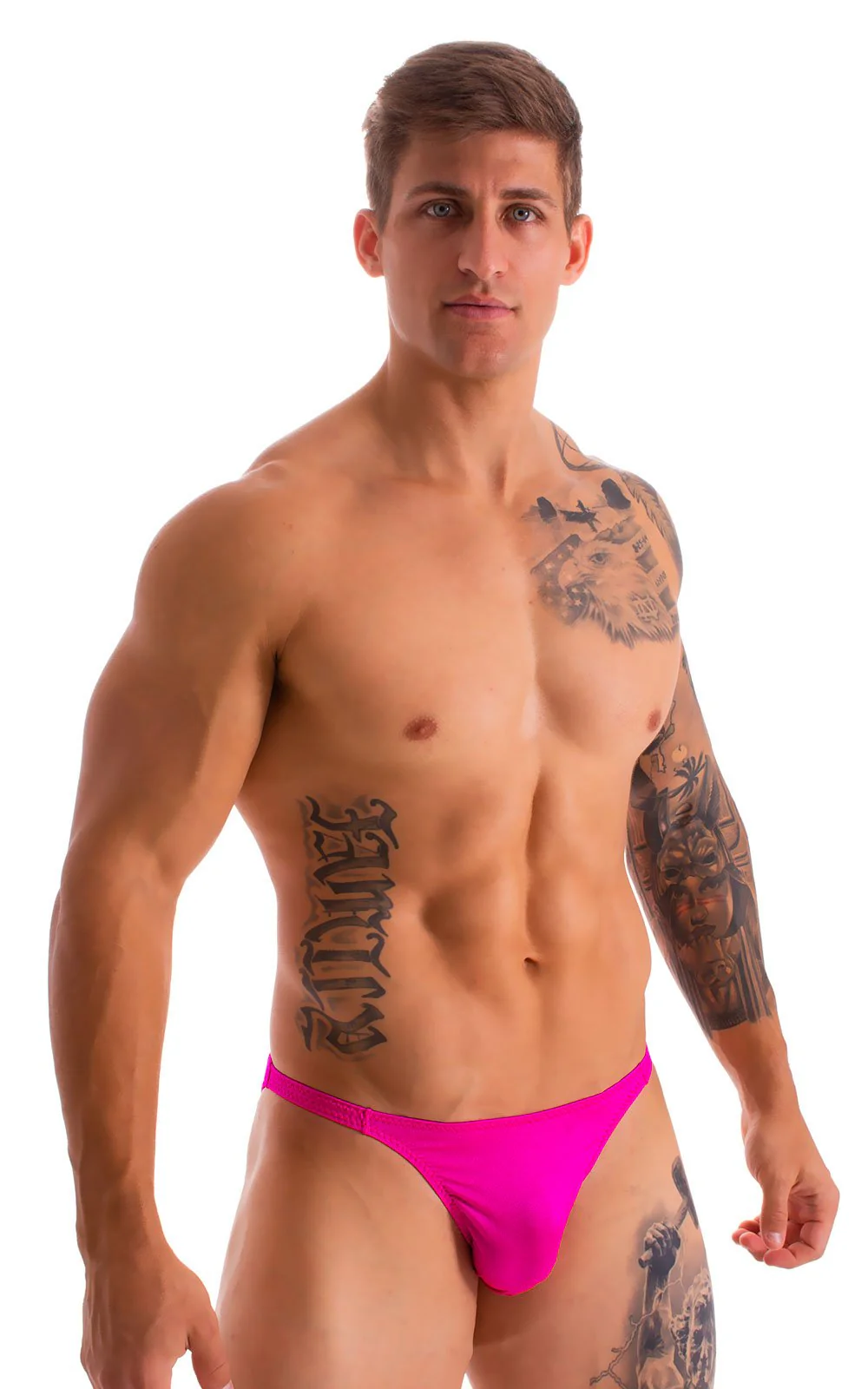 M26 - Mens Seamless Pouch Bikini - Solids - Image 39