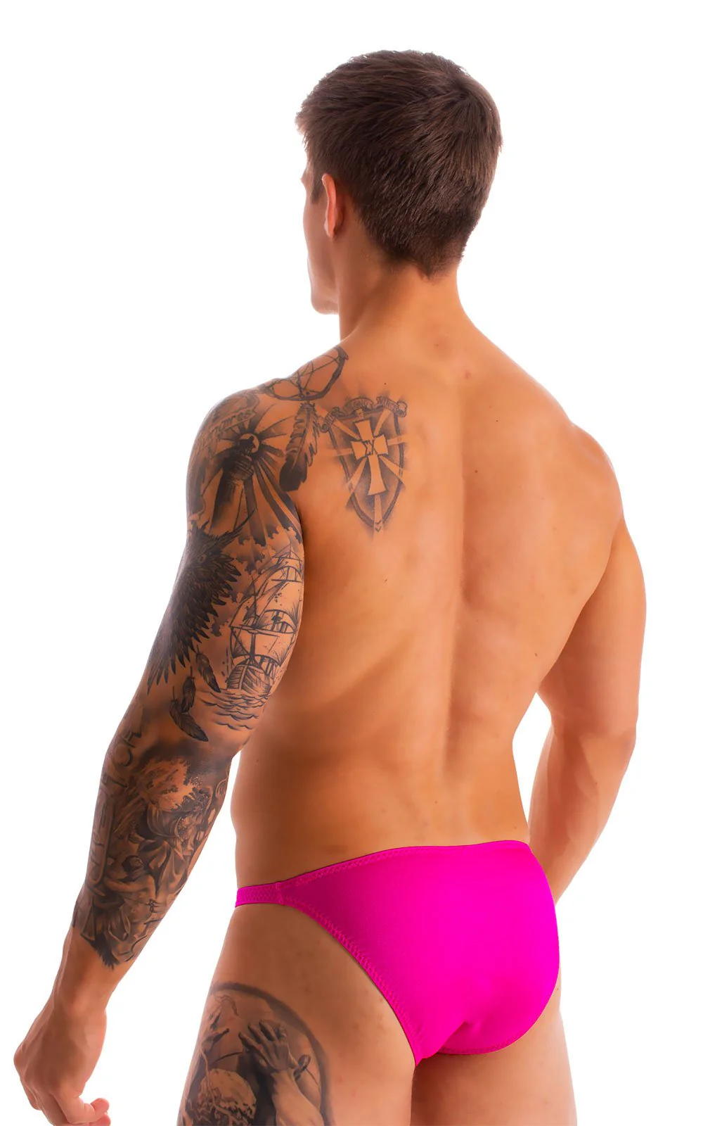 M26 - Mens Seamless Pouch Bikini - Solids - Image 40