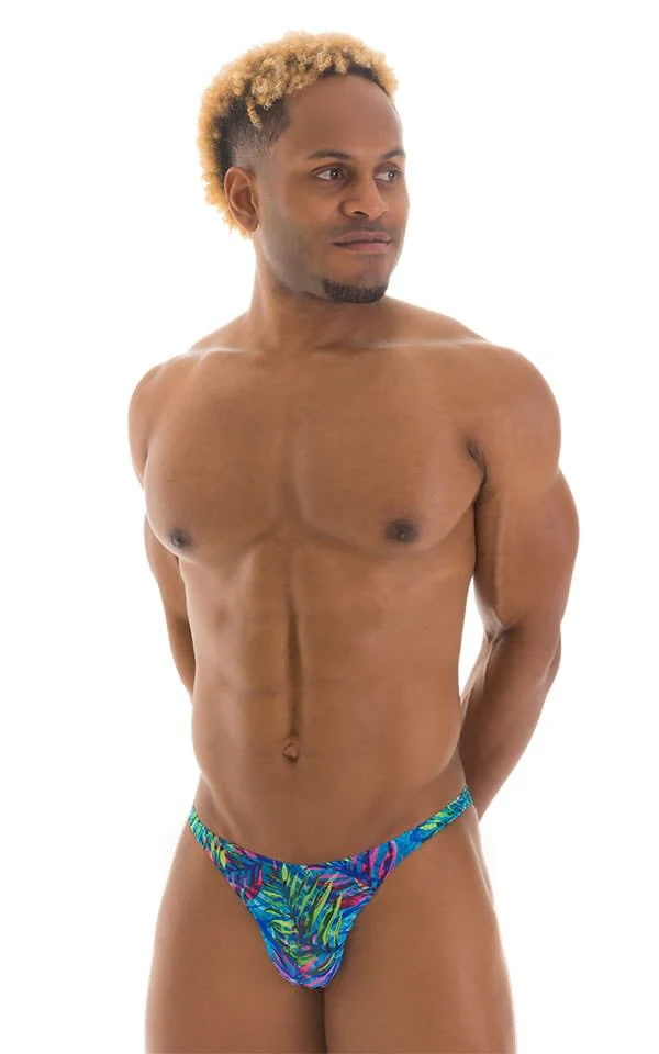 M26 - Mens Seamless Pouch Bikini - Tan Through - Image 13