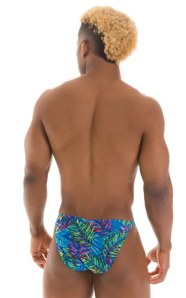M26 - Mens Seamless Pouch Bikini - Tan Through - Image 14