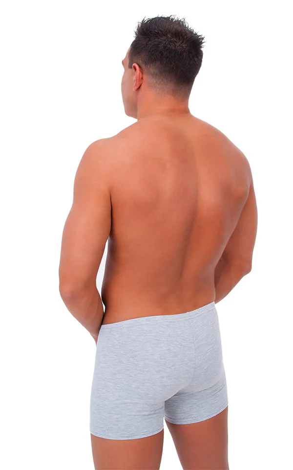 A12 - Mens Seamless Square Cut Underwear Gym Shorts - Solids - Image 2