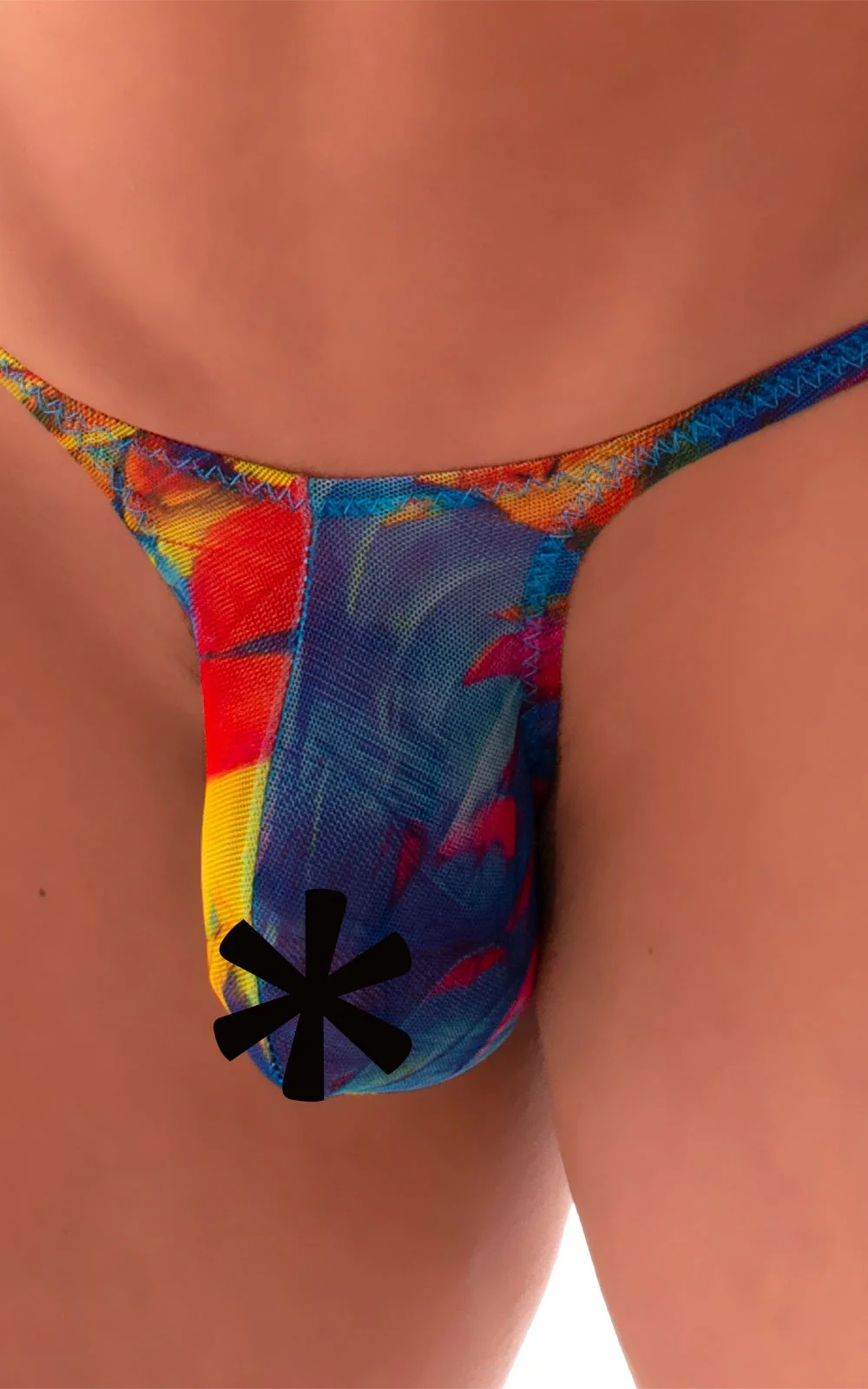 M57 - Mens Skinny Side Skimpy Back Bikini - Mesh - Image 17