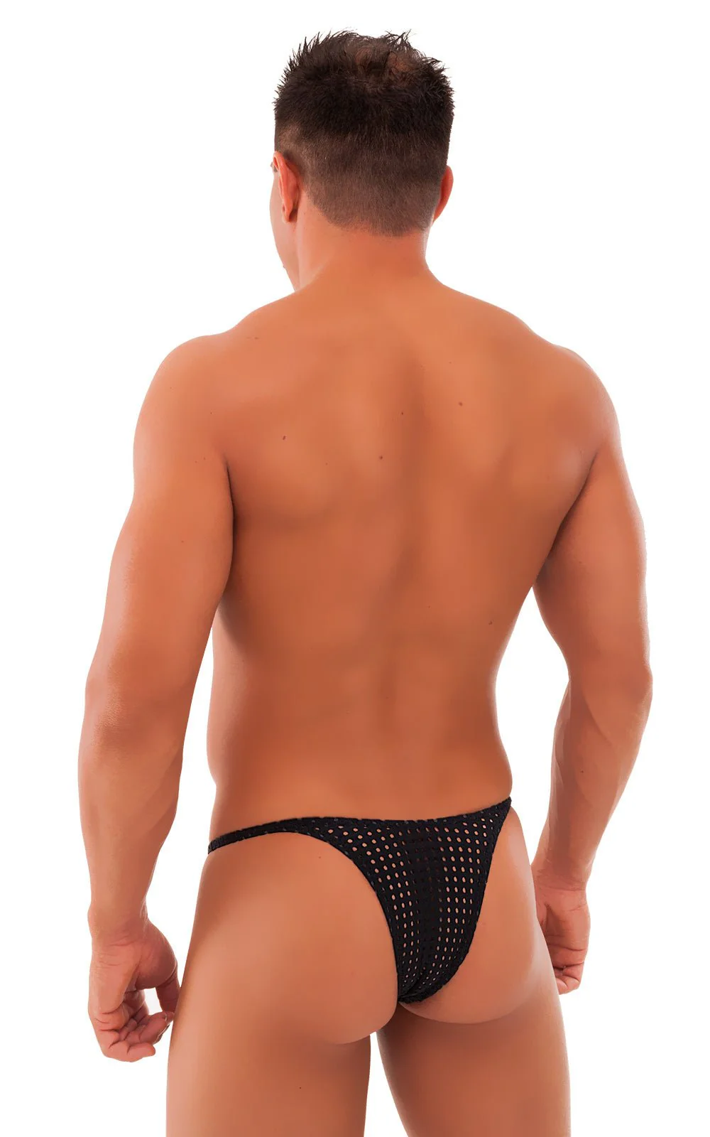 M57 - Mens Skinny Side Skimpy Back Bikini - Mesh - Image 43