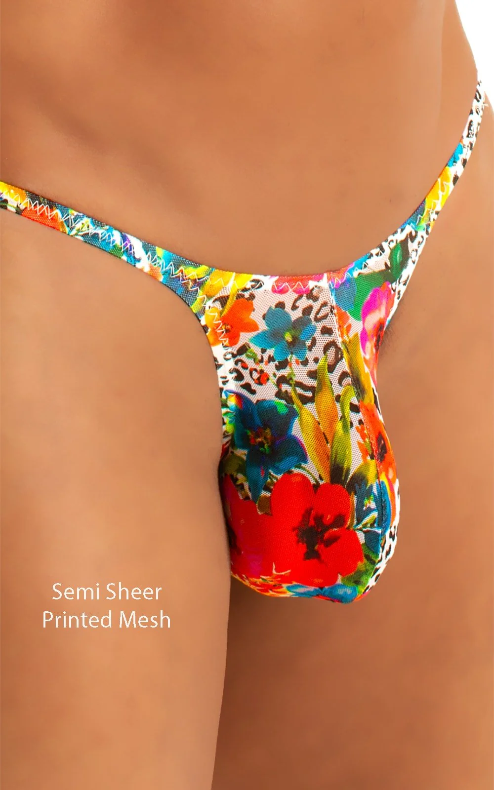 M57 - Mens Skinny Side Skimpy Back Bikini - Mesh - Image 58
