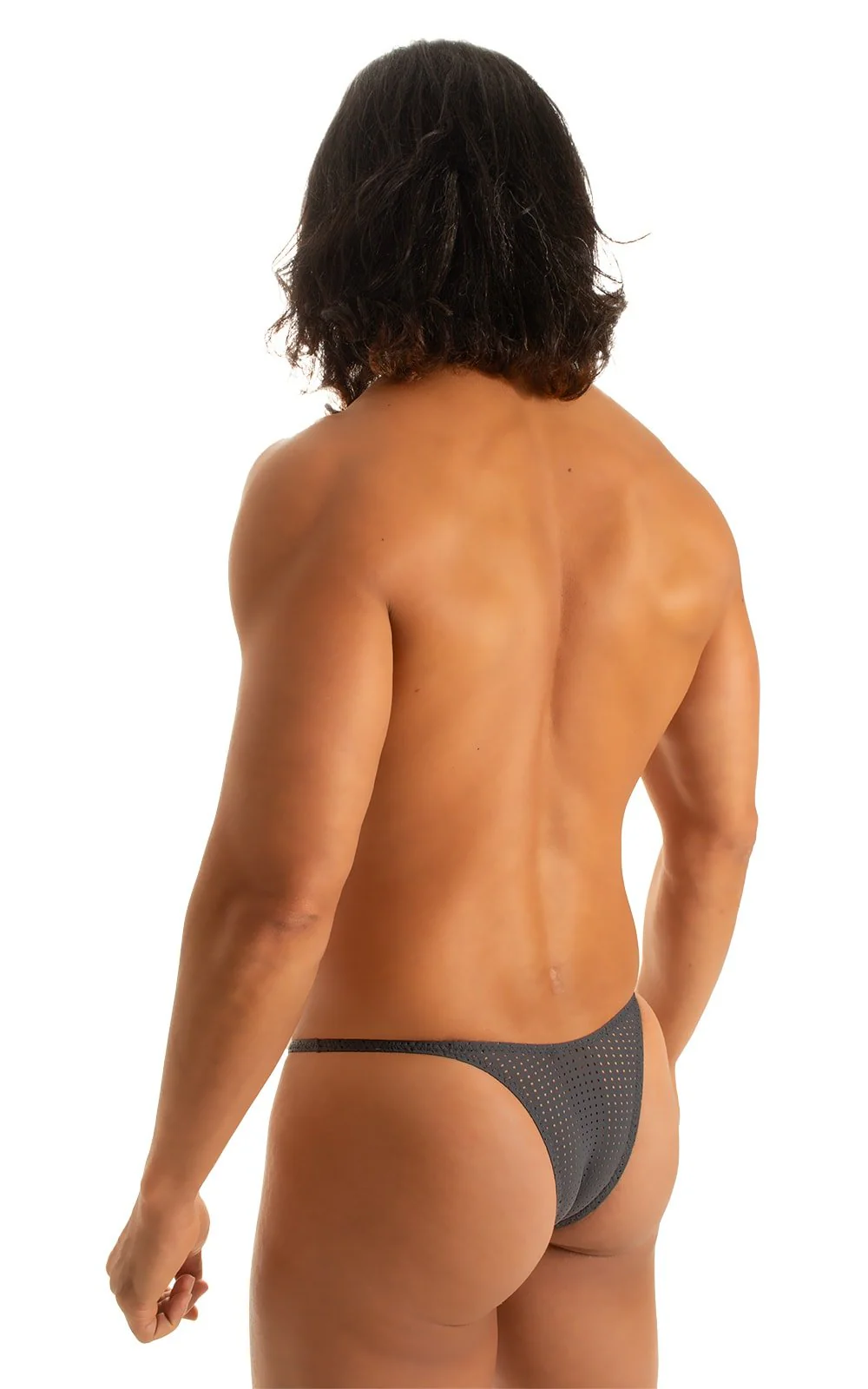 M57 - Mens Skinny Side Skimpy Back Bikini - Mesh - Image 6