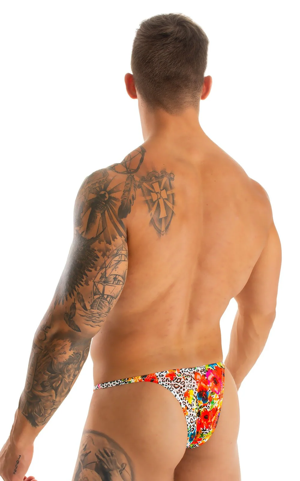 M57 - Mens Skinny Side Skimpy Back Bikini - Mesh - Image 62