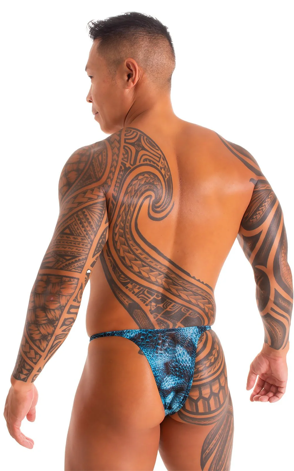 M57 - Mens Skinny Side Skimpy Back Bikini - Mesh - Image 67