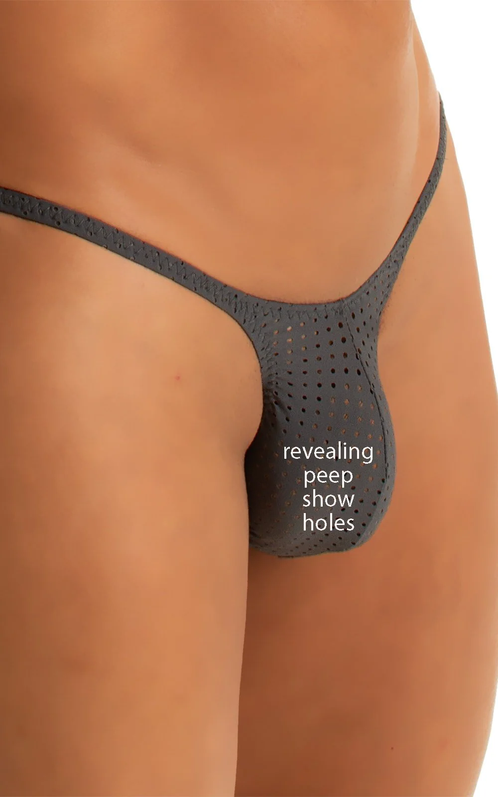 M57 - Mens Skinny Side Skimpy Back Bikini - Mesh - Image 7