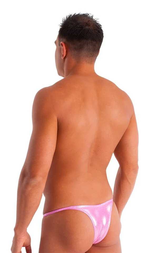 M57 - Mens Skinny Side Skimpy Back Bikini - Metallics - Image 7