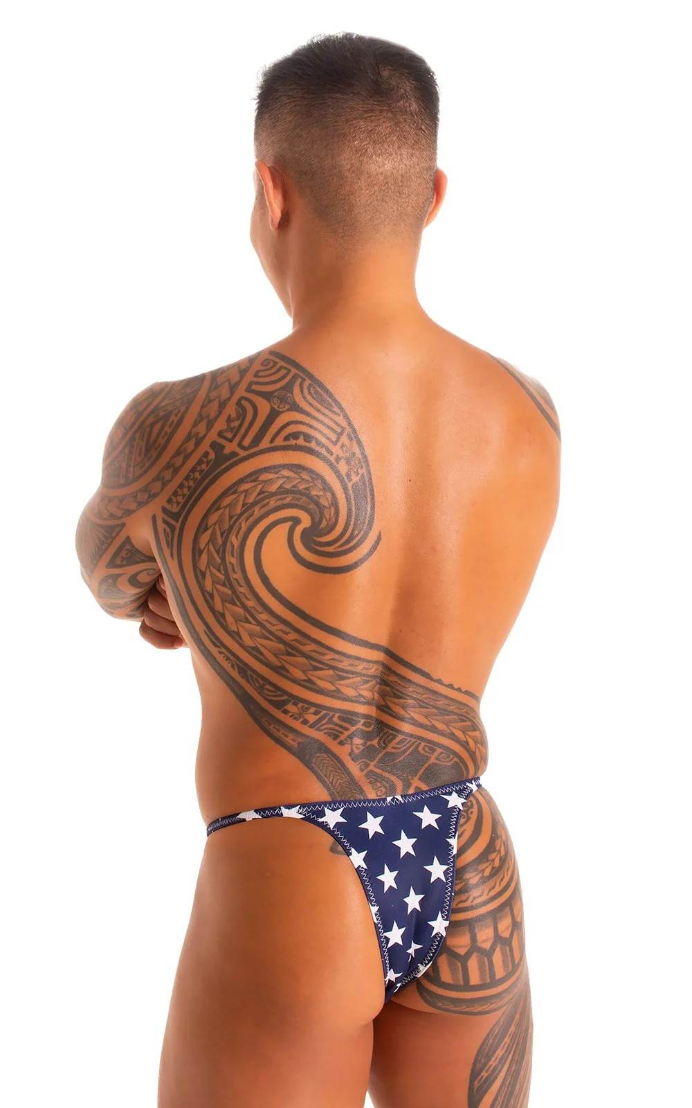 M57 - Mens Skinny Side Skimpy Back Bikini - Prints - Image 2