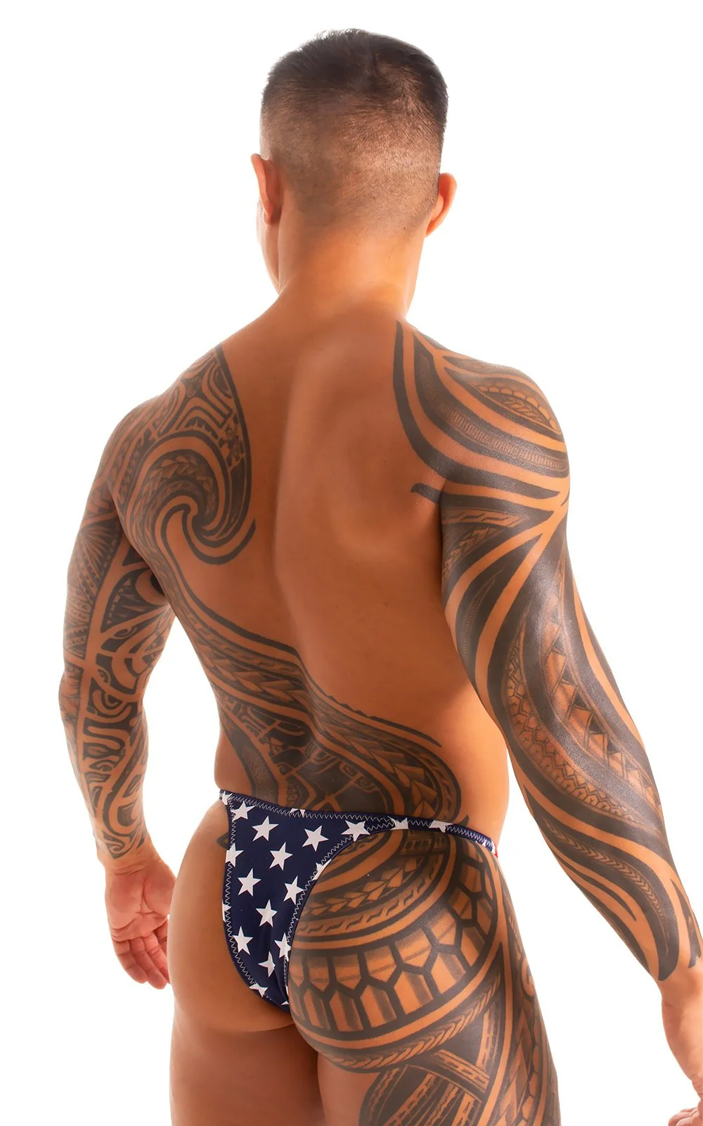 M57 - Mens Skinny Side Skimpy Back Bikini - Prints - Image 5