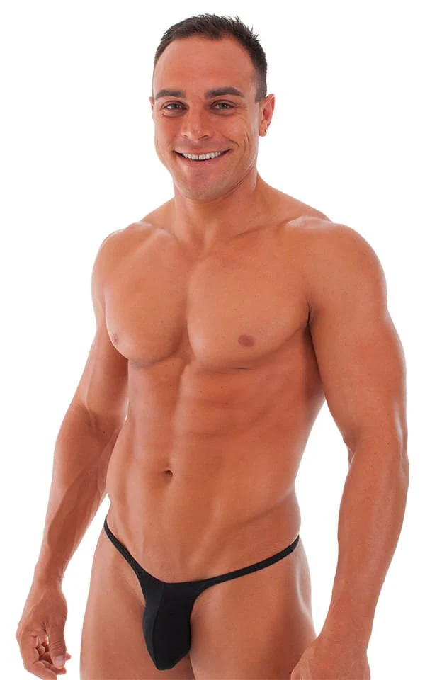 M57 - Mens Skinny Side Skimpy Back Bikini - Solid Sheer Semi Sheer - Image 26