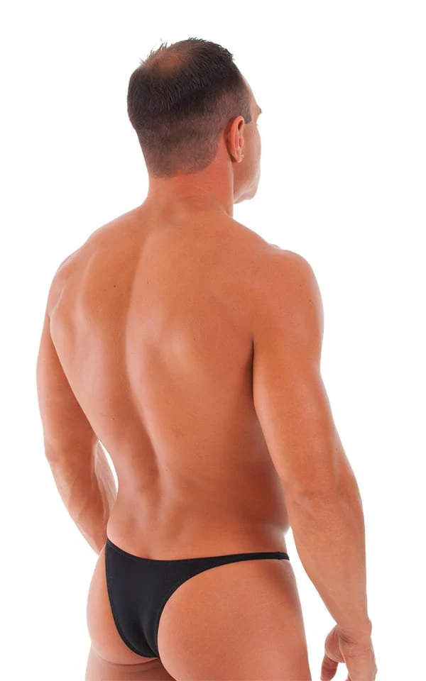 M57 - Mens Skinny Side Skimpy Back Bikini - Solid Sheer Semi Sheer - Image 27
